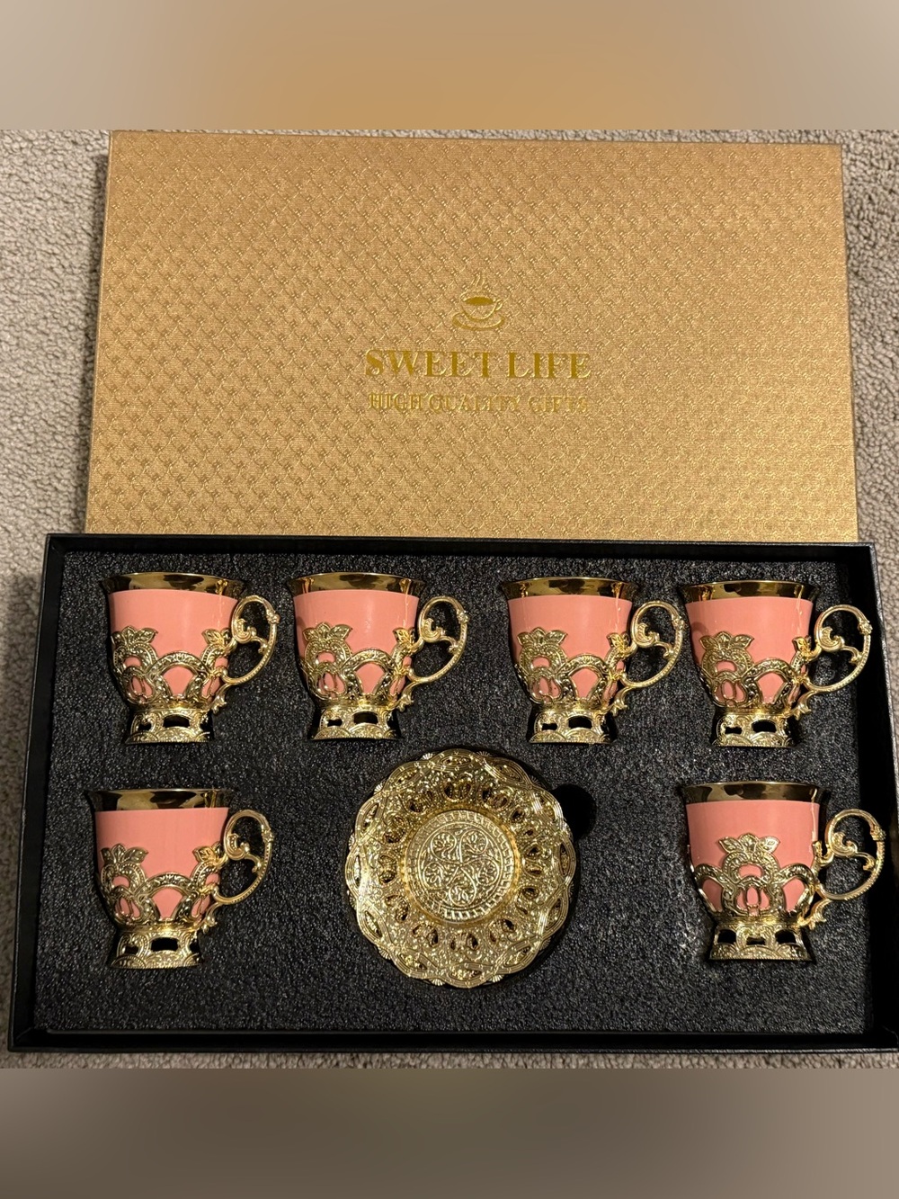 Tea Cup Set - 12 Pieces Sweet Life